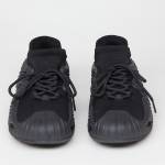Мягкие кроссовки из текстиля чёрного цвета